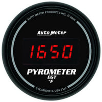 Thumbnail for Autometer Z Series 52mm 0-2000 Deg F Digital EGT/Pyrometer Gauge