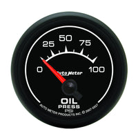 Thumbnail for Autometer ES 52mm 100 PSI Short Sweep Electric Oil Pressure Gauge