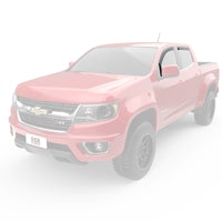 Thumbnail for EGR 15 Chevy Colorado/GMC Canyon Crew Cab In-Channel Window Visors - Set of 4 - Matte (571395)