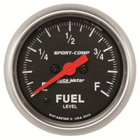 Thumbnail for Autometer Sport Comp 52mm Full Sweep Electronic Fuel Level Programmable Empty-Full Range Gauge