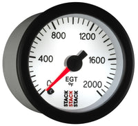 Thumbnail for Autometer Stack 52mm 0-2000 Deg F Pro Stepper Motor Exhaust Gas Temp Gauge - White