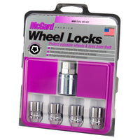 Thumbnail for McGard Wheel Lock Nut Set - 4pk. (Cone Seat) M12X1.25 / 19mm & 21mm Dual Hex / 1.28in. L - Chrome