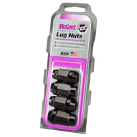 Thumbnail for McGard Hex Lug Nut (Cone Seat Bulge Style) M14X1.5 / 22mm Hex / 1.945in. Length (4-Pack) - Black