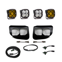 Thumbnail for Baja Designs Ford Super Duty (20-On) Fog Lights FPK Amber SAE/Sport DC Baja Designs w/Upfitter