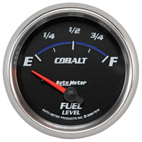 Thumbnail for Autometer Cobalt 66.7mm 0-90 ohms Fuel Level Gauge