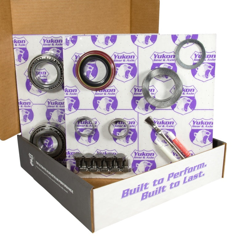 Yukon 8.8in Ford 4.11 Rear Ring & Pinion Install Kit 2.25in OD Axle Bearings and Seals