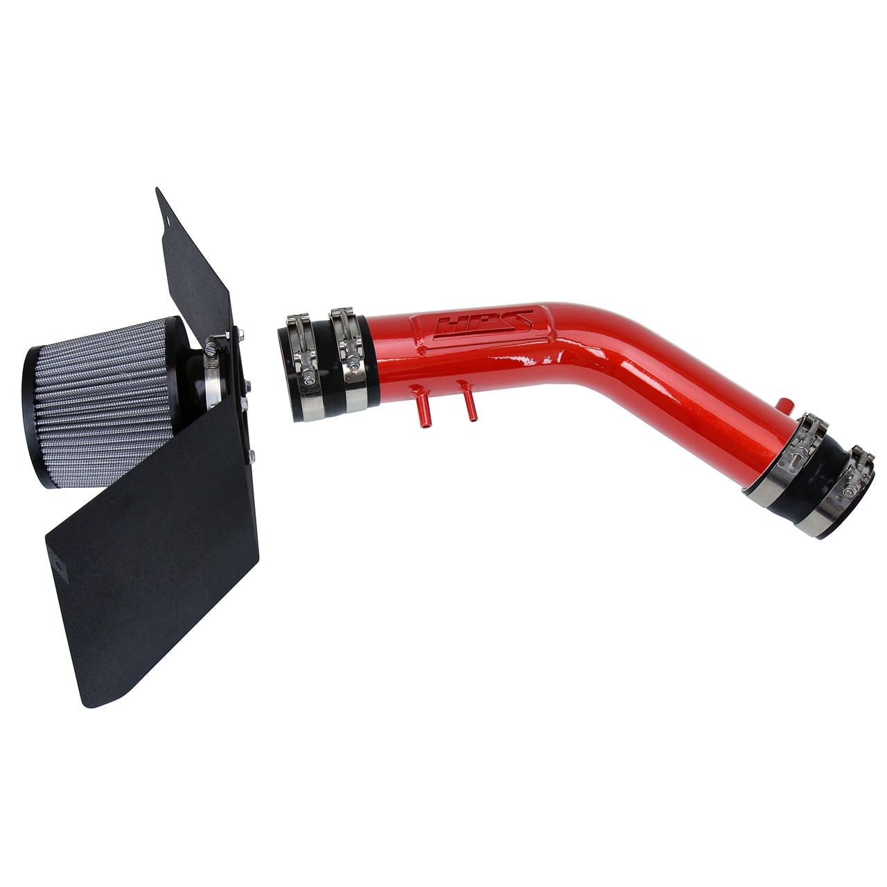 HPS Red Shortram Air Intake Kit with Heat Shield for 95-99 Toyota Tacoma 2.4L 2.7L