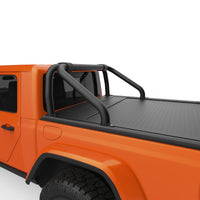 Thumbnail for EGR 20-22 Jeep Gladiator RollTrac S-Series Black Powder Coated Sports Bar Jeep Gladiator