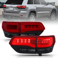 Thumbnail for ANZO 2014-2016 Jeep Grand Cherokee LED Taillights Red/Smoke
