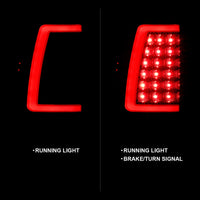 Thumbnail for ANZO 2003-2006 Chevy Silverado 1500 LED Taillights Plank Style Black w/Smoke Lens