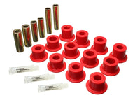 Thumbnail for Energy Suspension 07-21 Toyota Tundra Red Rear Leaf Spring Shackle Bushing Set