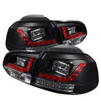 Thumbnail for Spyder Volkswagen Golf/GTI 10-13 LED Tail Lights Black ALT-YD-VG10-LED-BK