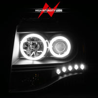 Thumbnail for ANZO 2007-2014 Ford Expedition Projector Headlights w/ Halo Black