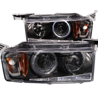 Thumbnail for ANZO 2004-2007 Scion Xb Projector Headlights w/ Halo Black G2