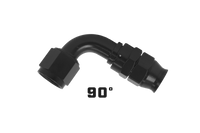 Thumbnail for Aeromotive PTFE Hose End - AN-12 - 90 Deg - Black Anodized