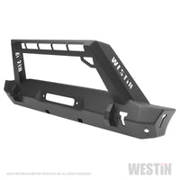 Thumbnail for Westin 18-19 Jeep Wrangler JL Stubby Front Bumper - Textured Black