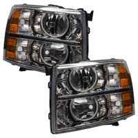 Thumbnail for Oracle Lighting 07-13 Chevrolet Silverado Pre-Assembled LED Halo Headlights - Blue SEE WARRANTY
