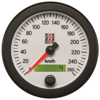 Thumbnail for Autometer Stack Instruments 88MM 0-260 KM/H Programmable Speedometer - White