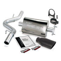 Thumbnail for Banks Power 04-06 Jeep 4.0L Wrangler Unlimited Monster Exhaust Sys - SS Single Exhaust w/ Black Tip