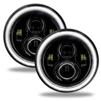 Thumbnail for Oracle Jeep Wrangler JL/Gladiator JT 7in. High Powered LED Headlights (Pair) - White SEE WARRANTY
