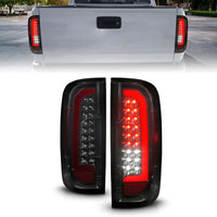 Thumbnail for ANZO 15-21 Chevrolet Colorado Full LED Tail Lights w/ Red Lightbar Black Housing Smoke Lens