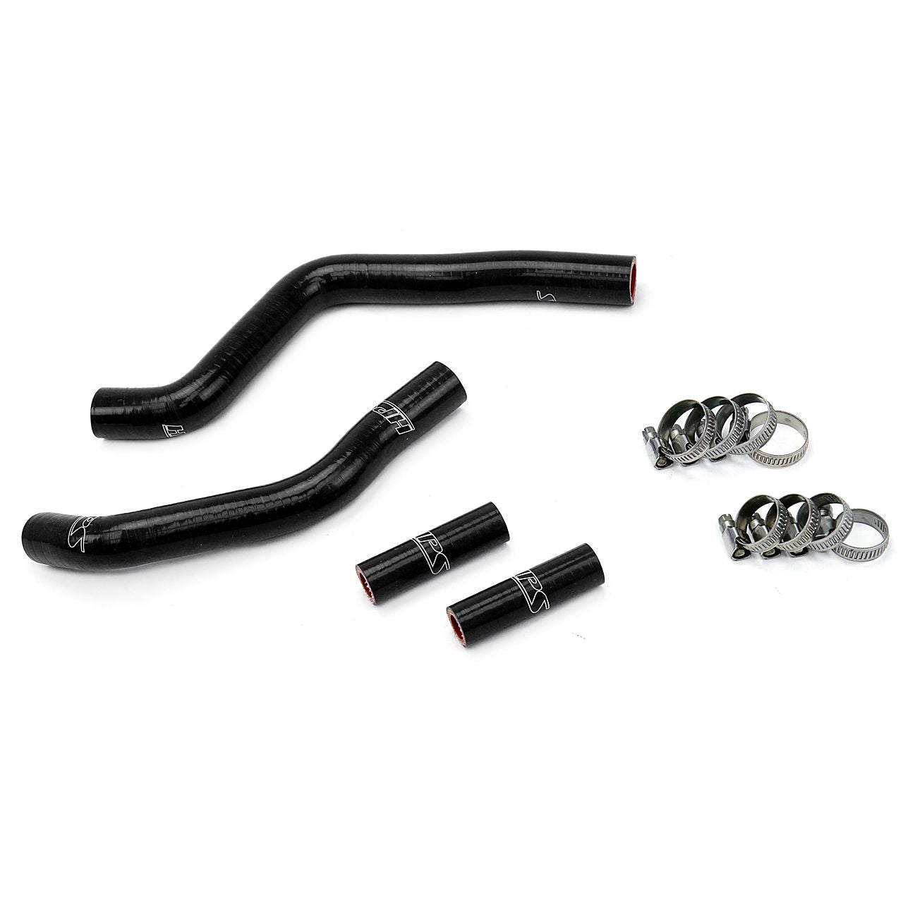 HPS Black Reinforced Silicone Radiator Hose Kit for Kawasaki 03-08 KX125 2 Stroke