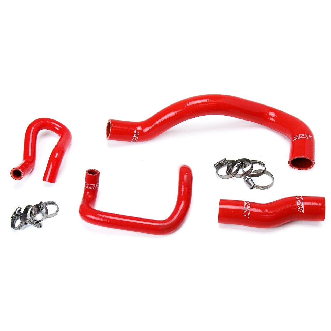 HPS Red Reinforced Silicone Radiator + Heater Hose Kit for Lexus 01-05 IS300 I6 3.0L