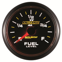 Thumbnail for Autometer Ultra-Lite II 2-1/16in 0-280 Ohm Programmable Fuel Level Gauge