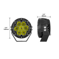 Thumbnail for XK Glow Spot Beam Cube Offroad Round Work Light Kit 1pc 5in