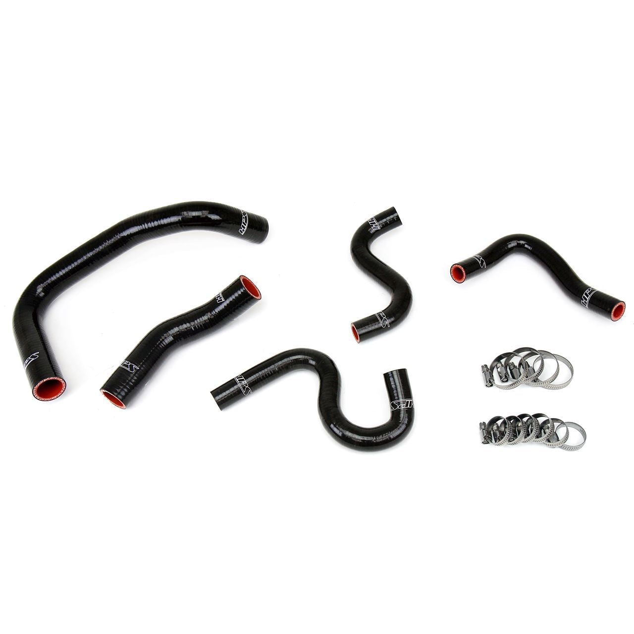 HPS Black Reinforced Silicone Radiator + Heater Hose Kit for Toyota 85-87 Corolla AE86 4A-GEU Left Hand Drive