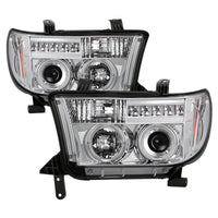 Thumbnail for Spyder Toyota Tundra 07-13 Projector Headlights LED Halo LED Chrm PRO-YD-TTU07-HL-C