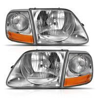 Thumbnail for ANZO 1997-2003 Ford F-150 Crystal Headlight G2 Clear With Parking Light