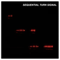 Thumbnail for Spyder Chevy Camaro 16-18 Halogen LED Tail Lights Black ALT-YD-CCAM16HAL-SEQ-BK