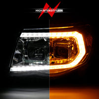 Thumbnail for ANZO 05-11 Toyota Tacoma Projector Headlights w/Light Bar Switchback Chrome Housing