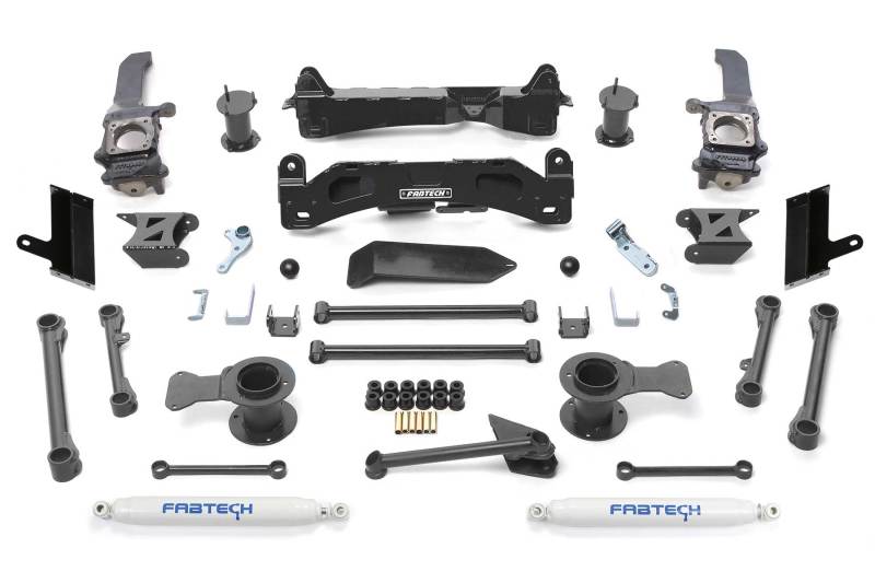 Fabtech 10-15 Toyota 4Runner 4WD 6in Basic Sys w/Perf Shks