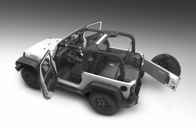 BedRug 11-16 Jeep JK 2Dr Rear 5pc Cargo Kit (Incl Tailgate & Tub Liner)