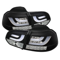 Thumbnail for Spyder Volkswagen Golf/GTI 10-13 G2 Type With Light Bar LED Tail Lights Black ALT-YD-VG10-LED-G2-BK