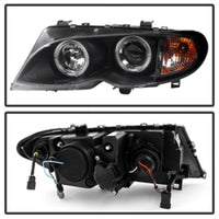 Thumbnail for Spyder BMW E46 3-Series 02-05 4DR Projector Headlights 1PC LED Halo Blk PRO-YD-BMWE4602-4D-AM-BK