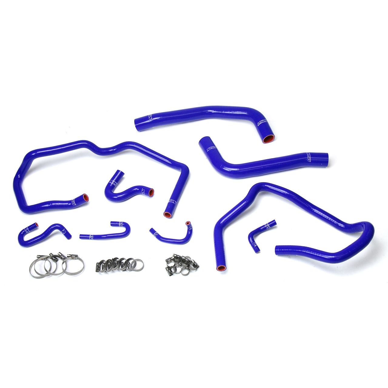 HPS Reinforced Blue Silicone Radiator + Heater Hose Kit Coolant for Toyota 10-14 FJ Cruiser 4.0L V6
