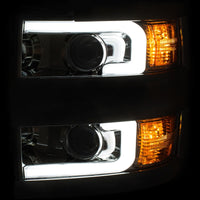 Thumbnail for ANZO Projector Headlights 15-17 Chevrolet Silverado 2500HD / 3500HD Chrome w/ Chrome Rim