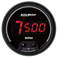 Thumbnail for AutoMeter Gauge Tach 3-3/8in. 10K RPM In-Dash Digital Black Dial W/ Red Led