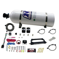 Thumbnail for Nitrous Express 07-14 Ford Mustang GT500 Nitrous Plate Kit (50-250HP) w/15lb Bottle