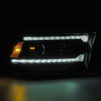 Thumbnail for AlphaRex 09-18 Ram 2500 LUXX LED Proj Headlight Plank Style Alpha Blk w/Activ Light/Seq Signal/DRL