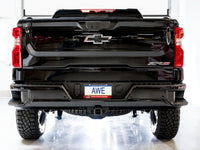 Thumbnail for AWE Tuning 22-23 GMC Sierra 1500 AT4X 6.2L 0FG Catback Split Dual (Flat Bumper) - Bashguard(No Tips)