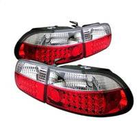 Thumbnail for Spyder Honda Civic 92-95 3DR LED Tail Lights Red Clear ALT-YD-HC92-3D-LED-RC