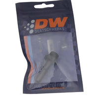 Thumbnail for DeatschWerks 6AN ORB Male to 3/8in Male EFI Quick Connect Adapter - Anodized Matte Black