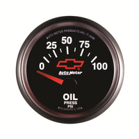 Thumbnail for Autometer Oil Pressure 2-1/16, 0-100 PSI - Red Bowtie