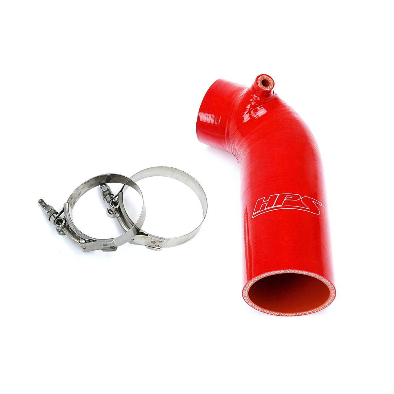 HPS Red Silicone Post MAF Air Intake Hose Kit for Honda 16-19 Civic 10th Gen 2.0L Non Turbo