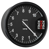 Thumbnail for Autometer Stack Clubman Tachometer 80mm 0-10K RPM - Black