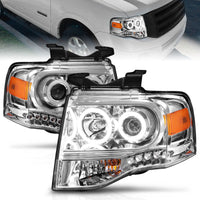 Thumbnail for ANZO 2007-2014 Ford Expedition Projector Headlights Chrome